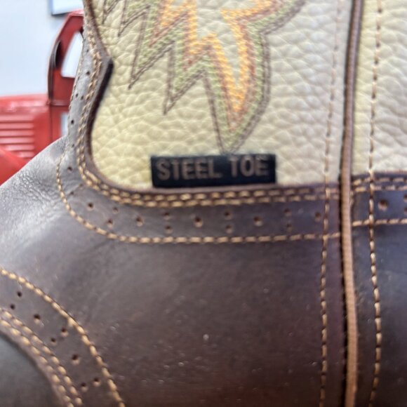 Justin Original Workboots – Steel Toe Western Work Boots – Size 11D – NEW - Picture 8 of 10
